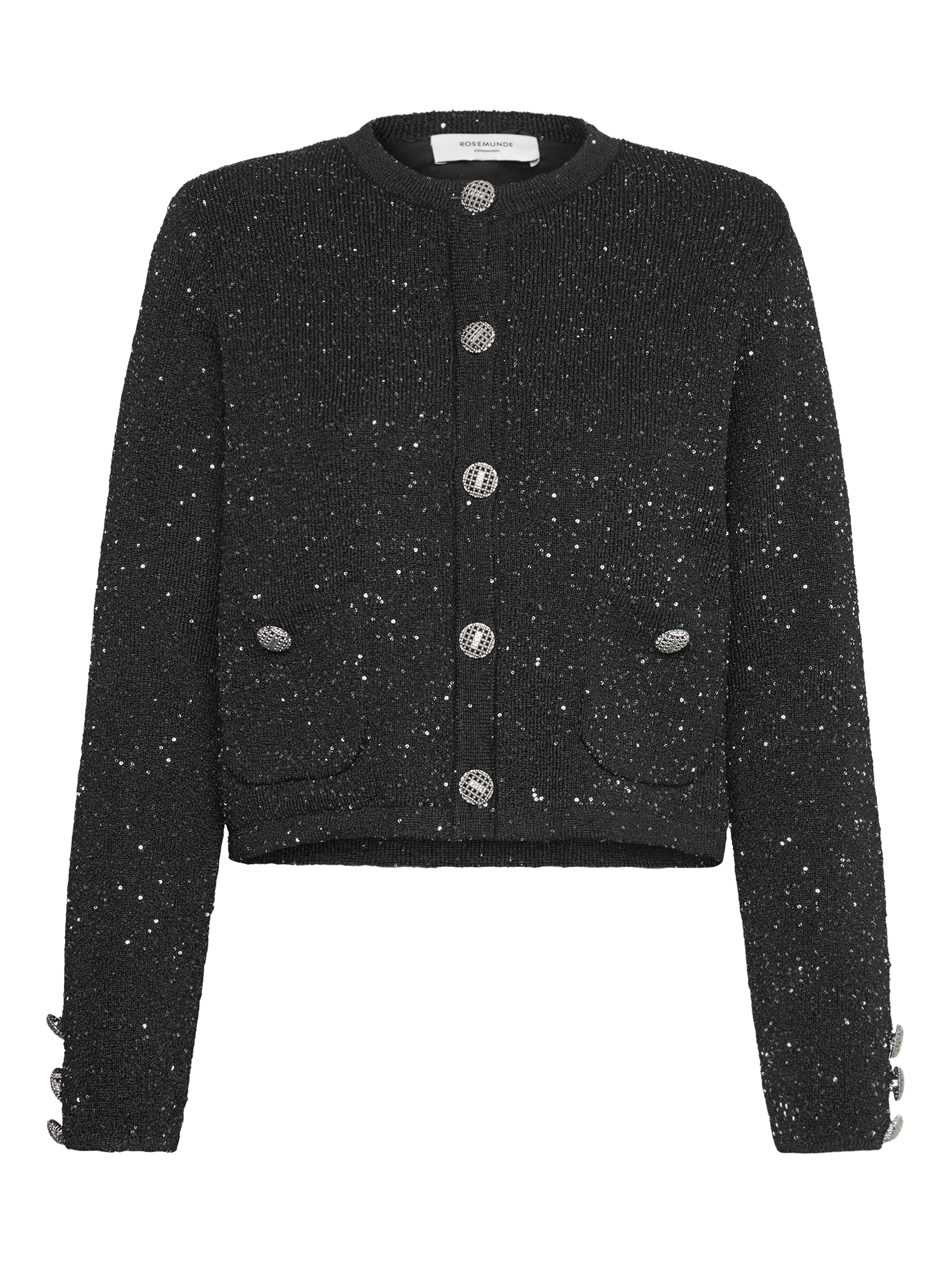RWVibe LS Short Sequin Knit Jacket