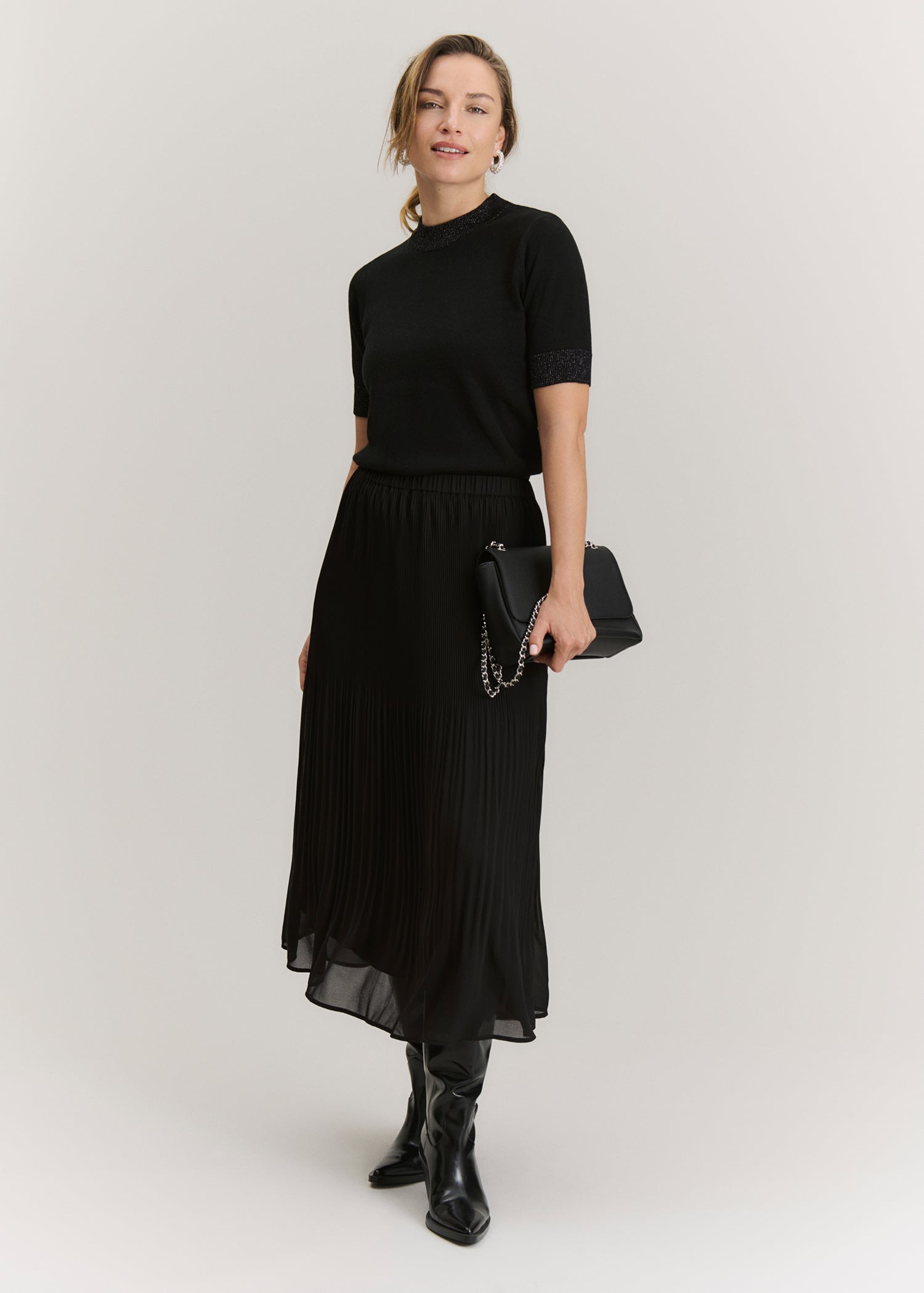 RWSally MW Long Pleated Skirt
