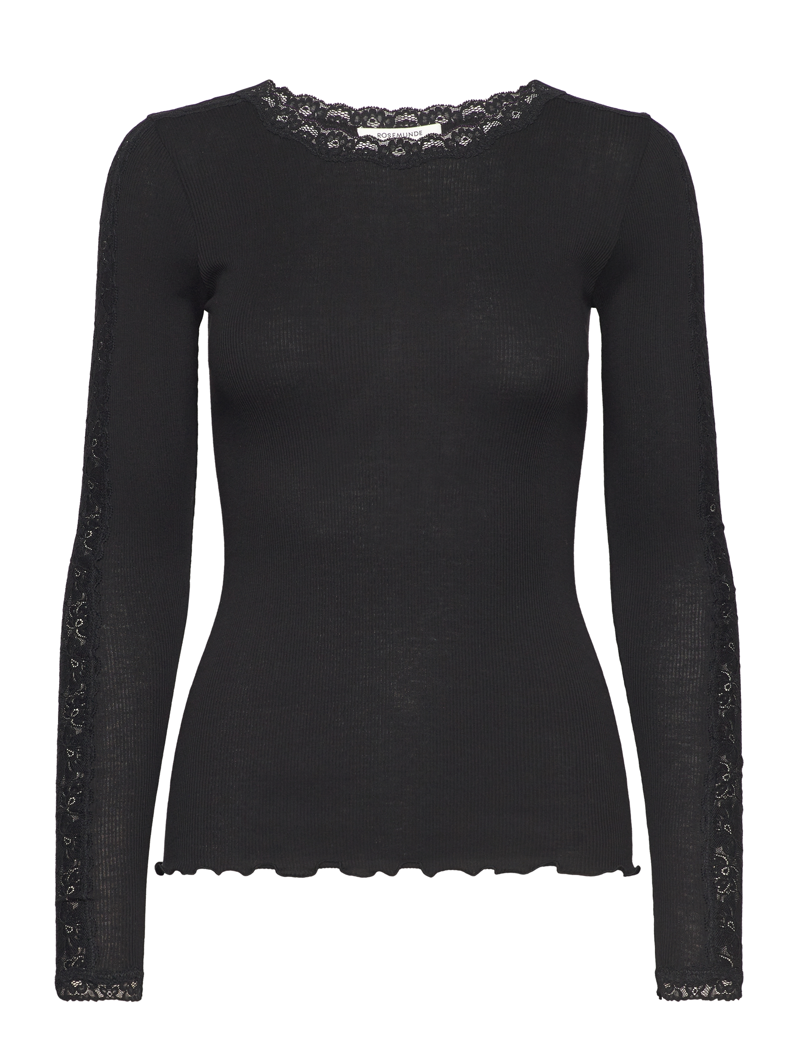 RWBernadine LS Regular O-neck Lace T-shirt