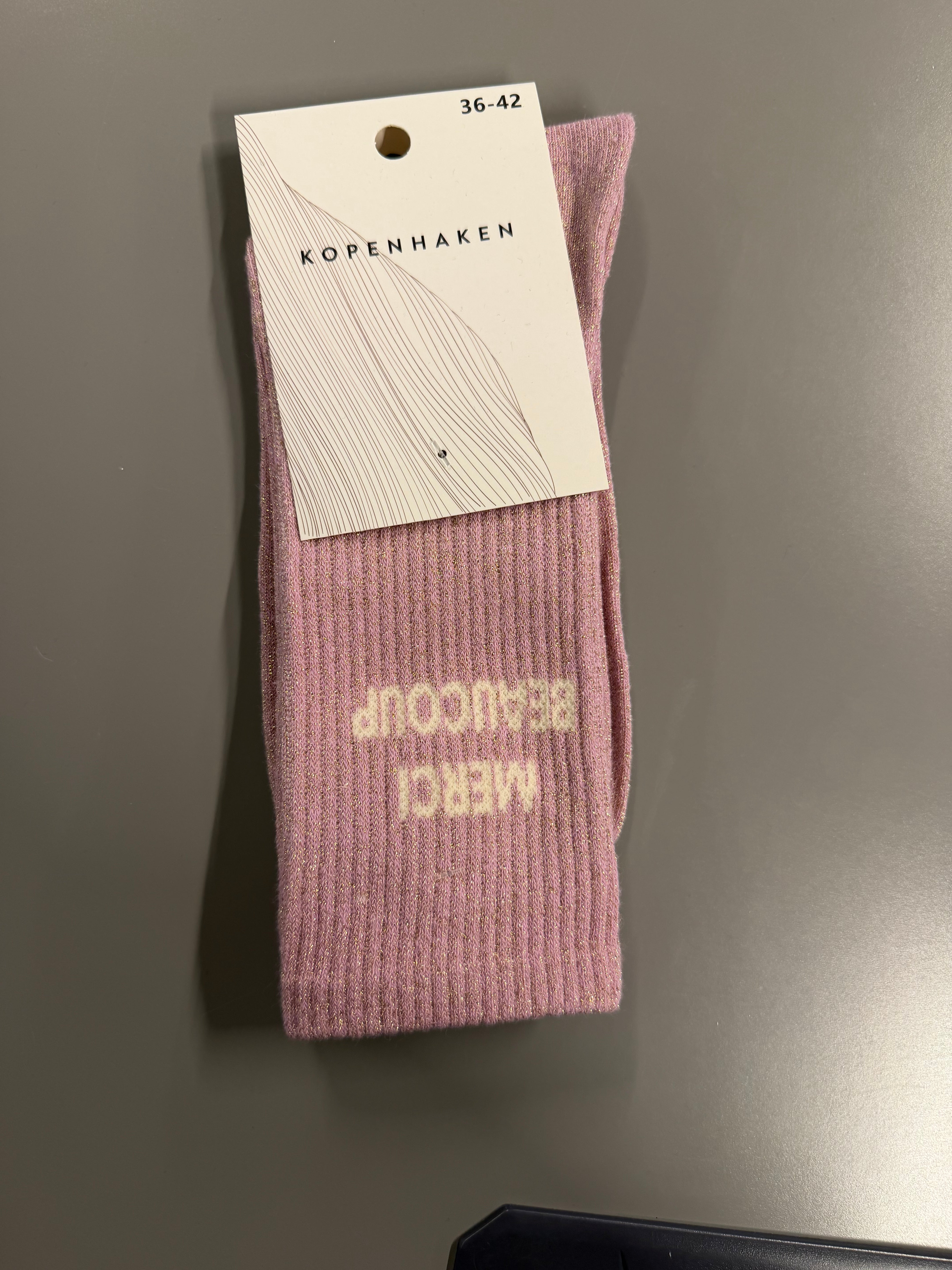 Socks lurex wording